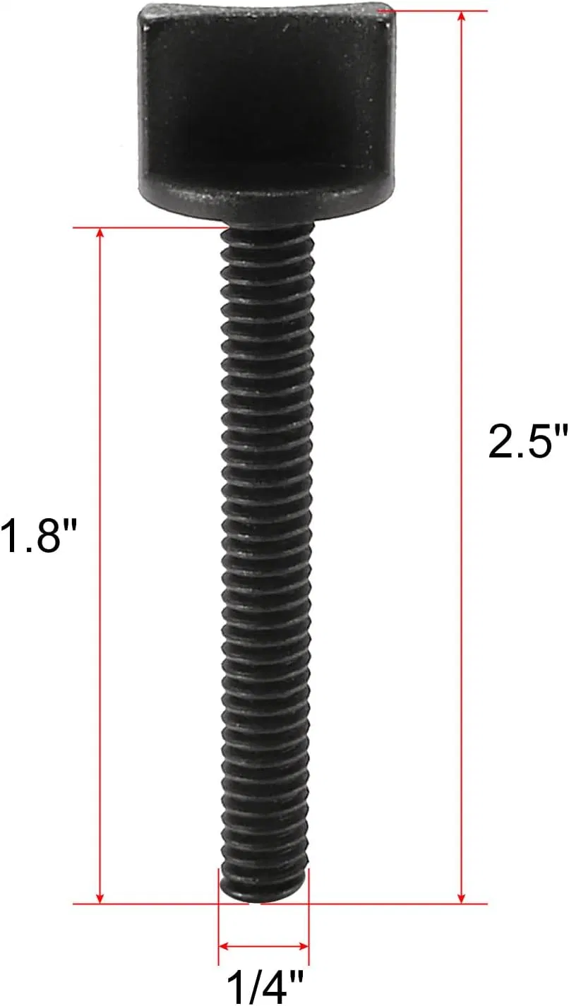 Plastic Screws Metric Thread with Spade-Shaped Handle for RC Model Aircraft Boats Cars Fasteners Black